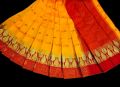 Yellow colour gaye holud saree/halfsilk jamdani saree/yellow colour jamdani saree. 