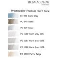 Waterproof Wooden Colored Pencils, Soft and Smooth, Prismacolor Premier Soft Core, Sold Individually (Gray Group). 