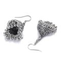 Silver Oxidized Jhumka Earrings Bahubali Small Jhumki Classic Style for Piercing Studs Hoops earrings woman and Girls. 