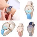 New Fashion Pointer Watch Gradient Leather Wristband Watch Quartz For Women Casual And Versatile Exquisite Cute Compact Watch. 