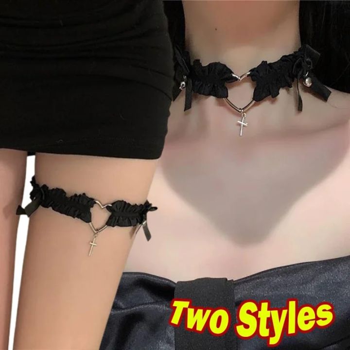2024%20New%20Women%20Elastic%20Pu%20Leather%20Garter%20Belts%20Heart%20Leg%20Neck%20Ring%20Punk%20Girls%20Adjustable%20Thigh%20Stokings%20Clip%20Harness%20Suspender%20-%20Image%205