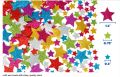 50 Pieces Colorful Glitter Foam Star Stickers, Self Adhesive Star Stickers Star Shaped Wall Stickers for Kid's Arts Craft Supplies Home Birthday Party.... 