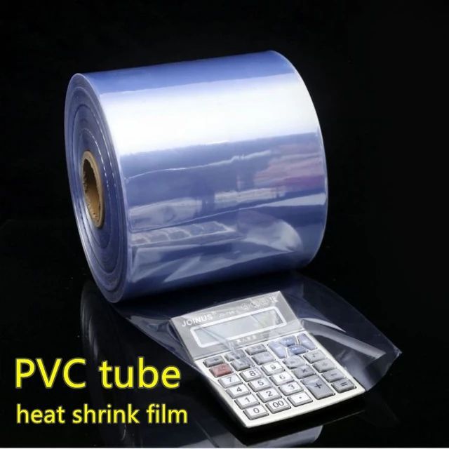 1Kg 0.05mm PVC Heat Shrinkable Tubing Transparent Film Plastic PVC Hot Shrink Film Packaging Tube Package Plastic Supplies Sheet