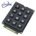 3*4 4*4 Matrix Switch Keyboard Keypad Array Module ABS Plastic Keys 4x4 3x4 12 16 Key Button Membrane Switch DIY Kit for Arduino. 