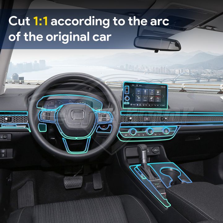 Car%20Interior%20TPU%20Protector%20Anti-scratch%20Film%20For%20Honda%20Civic%202022-2025%20Auto%20Protective%20Transparent%20Anti-tear%20Sticker%20Accessories%20-%20Image%204