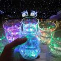 LED Flashing Glowing Water Liquid Activated Light-up Wine Glass customized. 