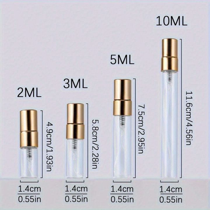5/20PCS%20%205ml/10ml%20Mini%20Transparent%20Glass%20Refillable%20Spray%20Bottles%20for%20Travel%20Perfume%20Moisturizer%20Party%20Use%20Portable%20Makeup%20Tools%20-%20Image%204