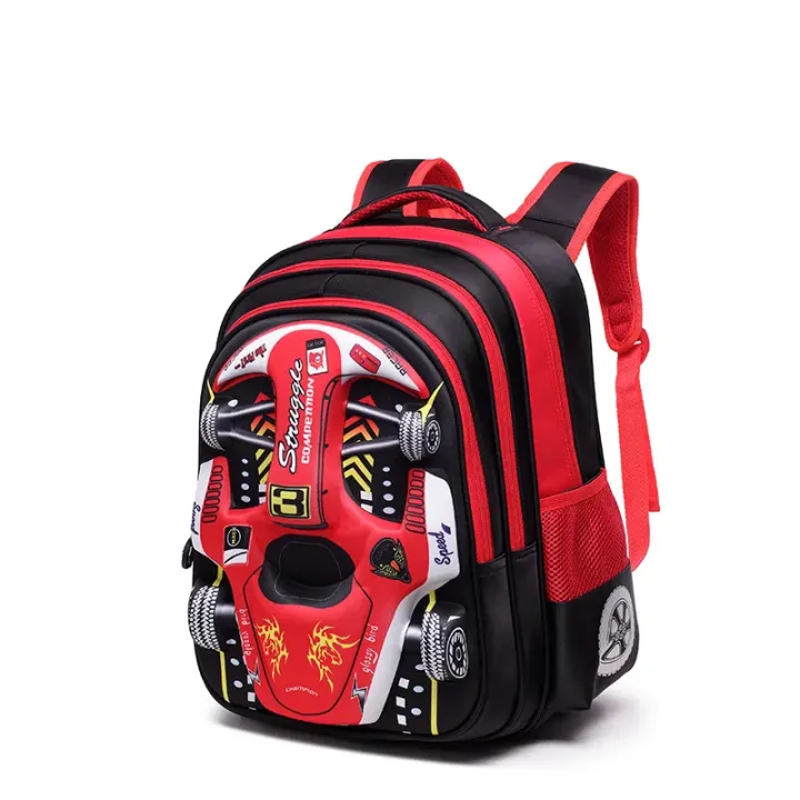 FashionCartoon%20Racing%203D%20Kid%20Backpack%20Boy%20Girl%20Blue%20Green%20Red%20Kindergarten%20Primary%20School%20Bag%203-16year%20Student%20Children%20Backpack%20-%20Image%204