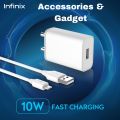 Infinix 10W charger Micro USB,TypeB. 