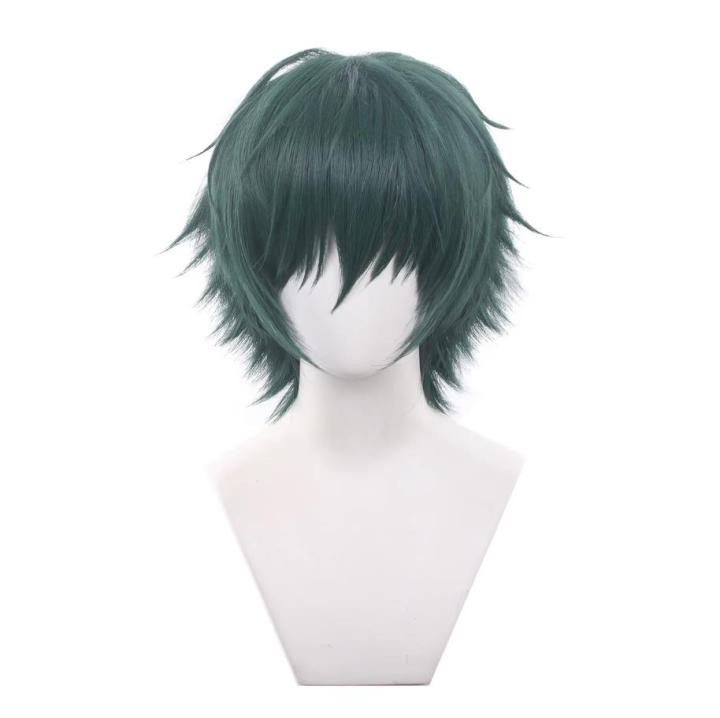 Anime%20Jujutsu%20Kaisen%20Maki%20Zenin%20Cosplay%20Wig%20Short%20Green%20Hair%20Glasses%20Shimetsu%20Kaiyuu%20Halloween%20Party%20-%20Image%206