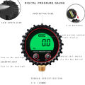 255PSI Digital Gas Pressure Gauge Accuracy 1% with M11 1/4 1/8NPT Screw Thread Connector Rubber Protector For Car Truck. 