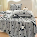 Panda Printed Fluffy Blanket for Beds Single/Queen/King Plush Fleece Plaids for Sofa Soft Warm Thow Blanket for Winter. 
