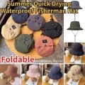 1Pc Outdoor Foldable Quick Drying Creative Fisherman Caps for Unisex Summer Sun Protection Panama Hats Hiking Mountaineering Hat.