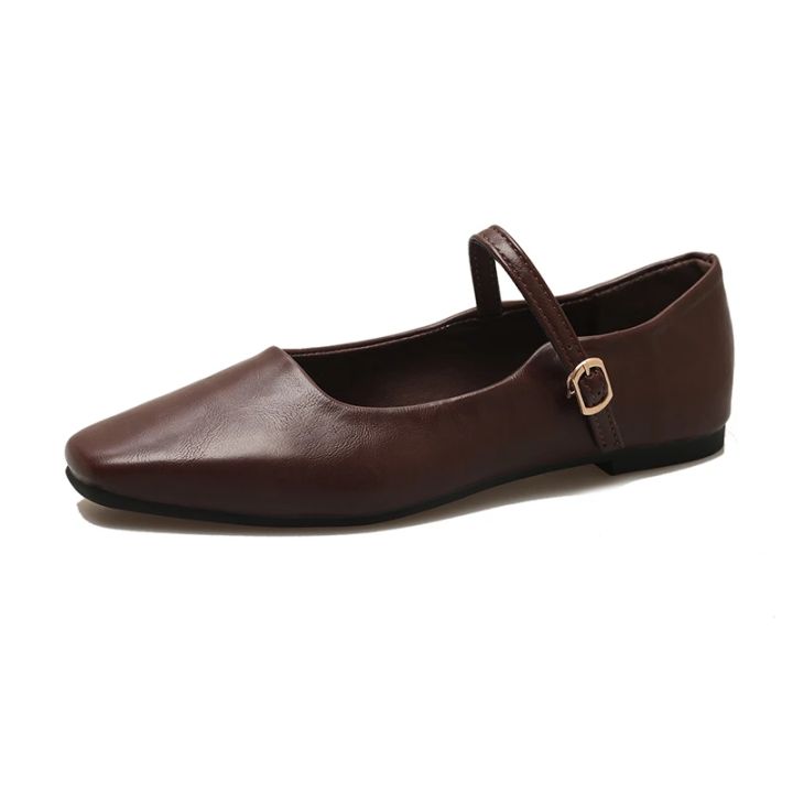 Mary%20Jane%20Single%20Shoes%20Thick%20Heel%20Shoes%20Elegant%20Classic%20Retro%20Square%20Toe%20Comfortable%20Soft%20Shallow%20Cut%20Low%20Heel%20Women's%20Shoes%20-%20Image%206