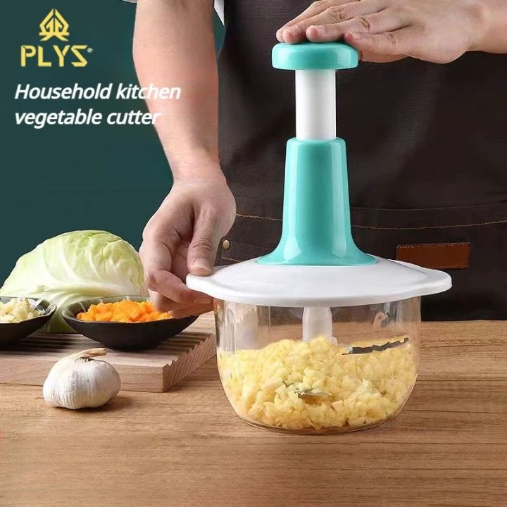 PLYS press type manual gaelic tamper, multifunctional vegetable cutter  household kitchen mixer vegetable cutter