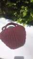 Crochet Cute Bucket Bag with small handle. 