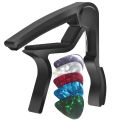 Miwayer Guitar Capo for Acoustic and Electric Guitars Rosewood Color with 5 Picks.