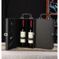 Yymall-2 bottles of shockproof wine gift box, can be removed inside to put other items, modern appearance, free drinking tool.. 