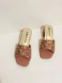 Ladies Heel Shoes with Embroidery Work lace | Embrodary Lace.