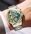 Olevs 9947 luxury fashion stainless steel imported waterproof chronograph active wrist-watch for men.