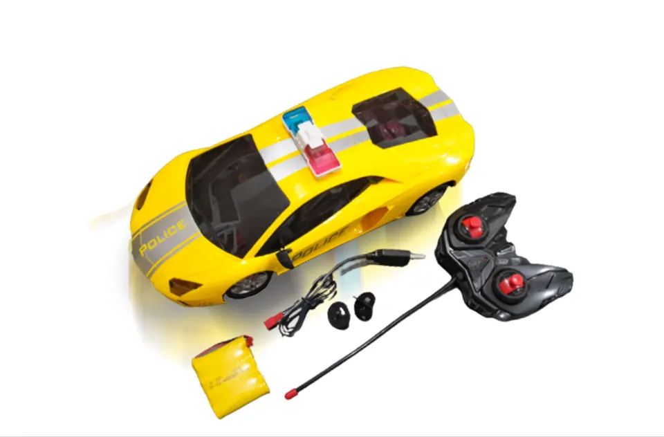 Rechargeable Remote control 3d police car M004 Multicoler toy for