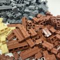 120PCS Blocks Wall Brick Small Particles Building Block Simulation City Model Building Accessories Children . 