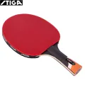 STIGA CARBO 6 Star Table Tennis Racket 5+2 Carbon Ping Pong Paddle for Advanced Fast Attack Both Side Non-sticky Rubbers. 