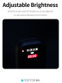 Action Camera Waterproof Bluetooth Remote Control for Action 6/4/5 Pro/OSMO 360X3/X4/X5Go3/Go3s/ With LCD Screen Display.