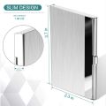 Metal Business Card Holder - Slim Pocket Business Card Case for Men & Women, Stainless Steel IC Cards Storage. 