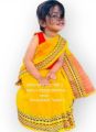 8hand baby saree without blouse piec. 