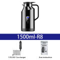 Yangood Portable Car Hot Kettle 1500ML Large Capacity 304 Stainless Steel Water Heater Travel Auto 12V 24V For Tea Coffeefor. 