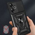 Armored Protective Shell For Redmi 13C 12C 10C 9C 11A 10A 9A With Magnetic Ring Stand Phone Case Camera Protection. 