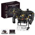 Steering Wheel Building Blocks Simulation Racing Wheels Model Mobile Phone Holder Kid Assembly Toy Creative Xmas 833PCS.