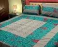 Embroidered Patch Work King Size BedSheet - High Quality - Cotton Satin Double Bedsheet Embroided - Ar Cart. 