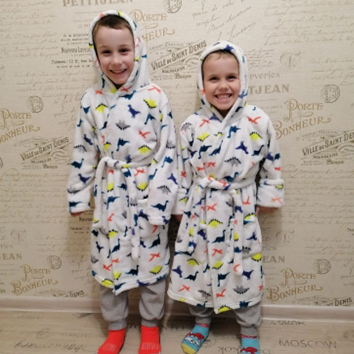 Boy%20and%20Girls%20Flannel%20Pajamas%20Robe%20Autumn%20and%20Winter%20Children%20Sleepwear%20Soft%20Hooded%20Kids%20Homewear%202-8%20Years%20-%20Image%207