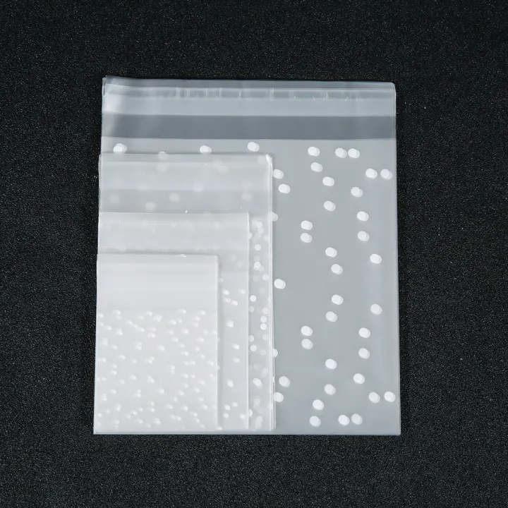 100pcs/lot%20Self%20Sealing%20Gift%20Bag%20White%20Polka%20Dot%20Transparent%20Packaging%20Bags%20Frosted%20Dot%20Pattern%20Bag%20For%20Jewelry%20Cookie%20Storage%20-%20Image%206