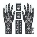 Mehndi sticker stencil designs. 