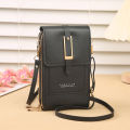 New transparent touchscreen phone bag trend simple crossbody small bag phone women's bag change bag vertical design. 