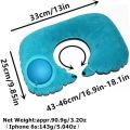 1pc Travel Pillows Airplanes Inflatable Super Light Portable Neck Pillow U-Shape Automatic Inflatable Cervical Vertebr Pillow.