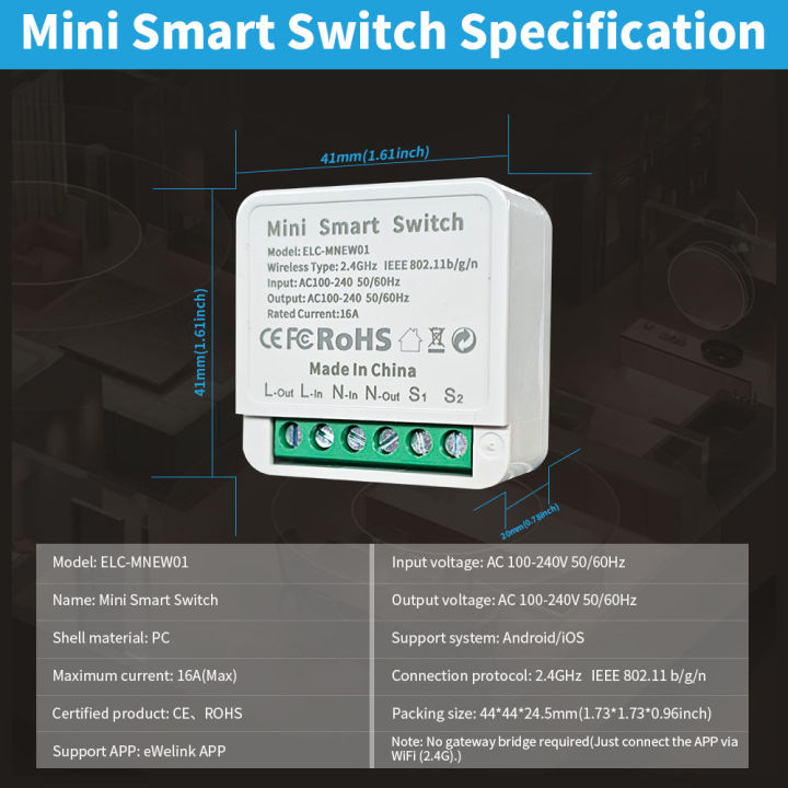eWelink%2016A%20Wifi%20Switch%20Smart%202-Way%20DIY%20Switches%20Circuit%20Breaker%20Timer%20Support%20Alexa%20%D0%9C%D0%B0%D1%80%D1%83%D1%81%D1%8F%20%20Home%20Alice%20SmartThings%20-%20Image%202