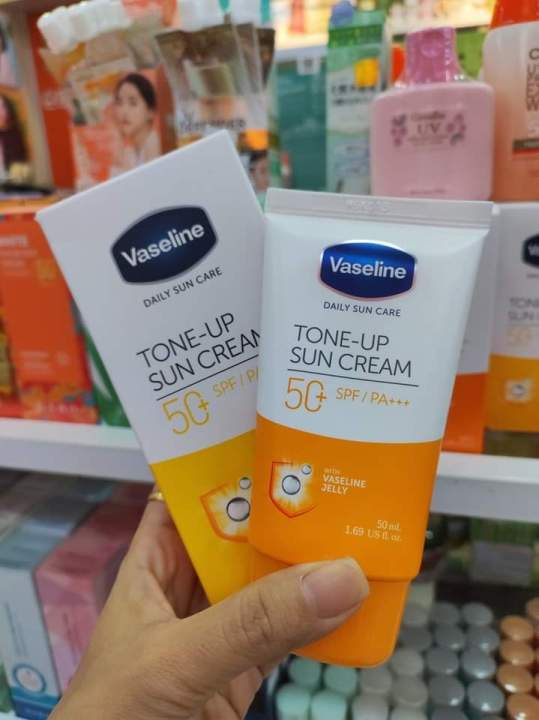 Vaseline%20Daily%20Sun%20Care%20Tone-Up%20Sun%20Cream%2050+%20SPF/PA+++%20Vaseline%20Jelly%2050ml%20-%20Image%205