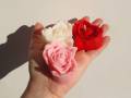 3 PCS Rose Heart Candle - Paraffin wax - Perfect Valentine's Day Gift - Scented ❤️ candles - Perfect Gift For Love. 