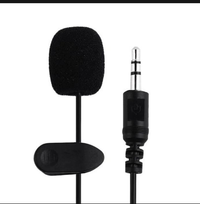 Lapel Collar Microphone with 3.5mm Jack – Clip-On Mic for Mobile, PC & Recording