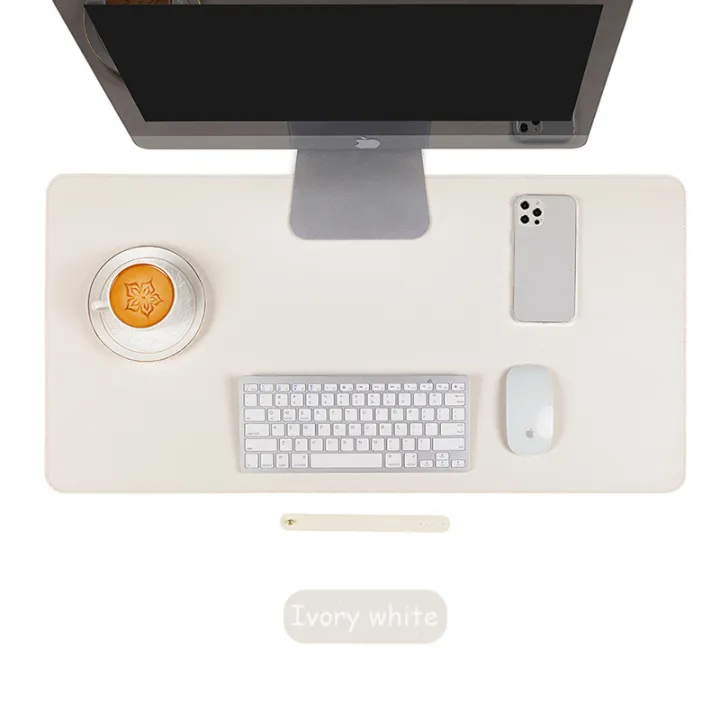 white%20mousepad%20Portable%20Mouse%20pad%20large%20Gaming%20Waterproof%20Non-slip%20PU%20Suede%20Desk%20Mat%20Computer%20Keyboard%20desk%20pad%20Mats%20-%20Image%202