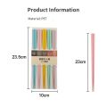 5Pairs Macaron Color Chopsticks Japanese-style Anti-slip High Temperature resistance Sushi Stick Reusable Household Tableware. 