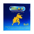 Relax Bull Pack Of 3 Long Time Form Fitting Condoms, Dotted, Ribbed & Lubricated For Extra Pleasure. 