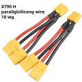 XT90 3-Way Y Splitter Parallel Battery Connector Male/Female Cable Dual Extension 10AWG Silicone Wire for Battery Charger Motor. 