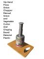 Vip Plastic Hand Press Onion Chopper Manual Onion and Vegetable Cutter And Choping Board Material Plastic.