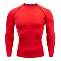 Men Sport T Shirt Fitness Running Shirt Quick Dry Long Sleeve Compression Tops Tee Workout Training Sport Gym Shirt Rashgard Men. 