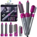 5 In 1 Hair Styler Portable With Five Attachments For Curly, Smooth, And Styling Hair For Ladies. 